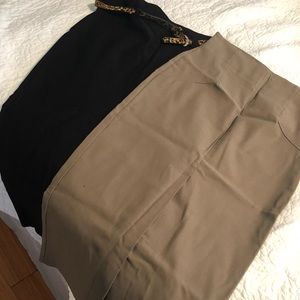 Two pencil skirts